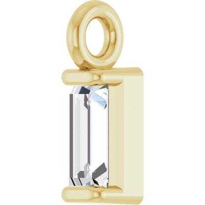 .06 CTW Natural Diamond Channel-Set Dangle
