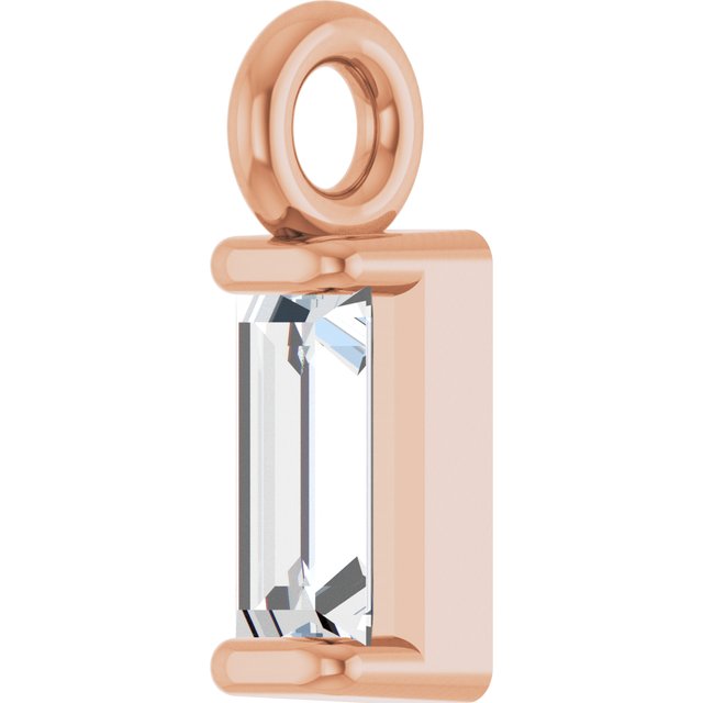.06 CTW Natural Diamond Channel-Set Dangle