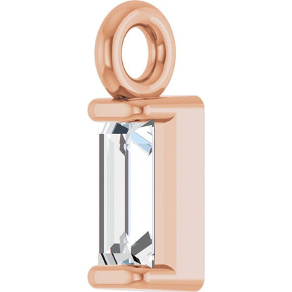 .06 CTW Natural Diamond Channel-Set Dangle