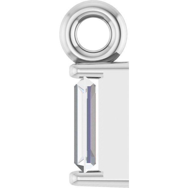.06 CTW Natural Diamond Channel-Set Dangle