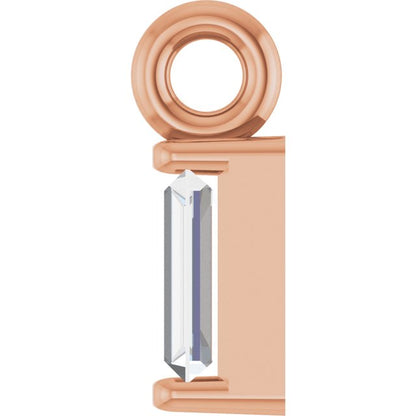 .06 CTW Natural Diamond Channel-Set Dangle