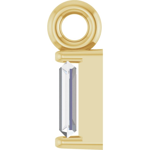 .06 CTW Natural Diamond Channel-Set Dangle