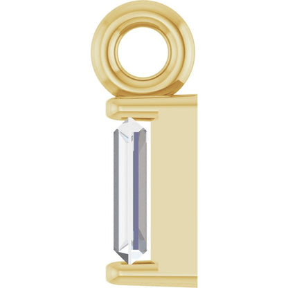 .06 CTW Natural Diamond Channel-Set Dangle