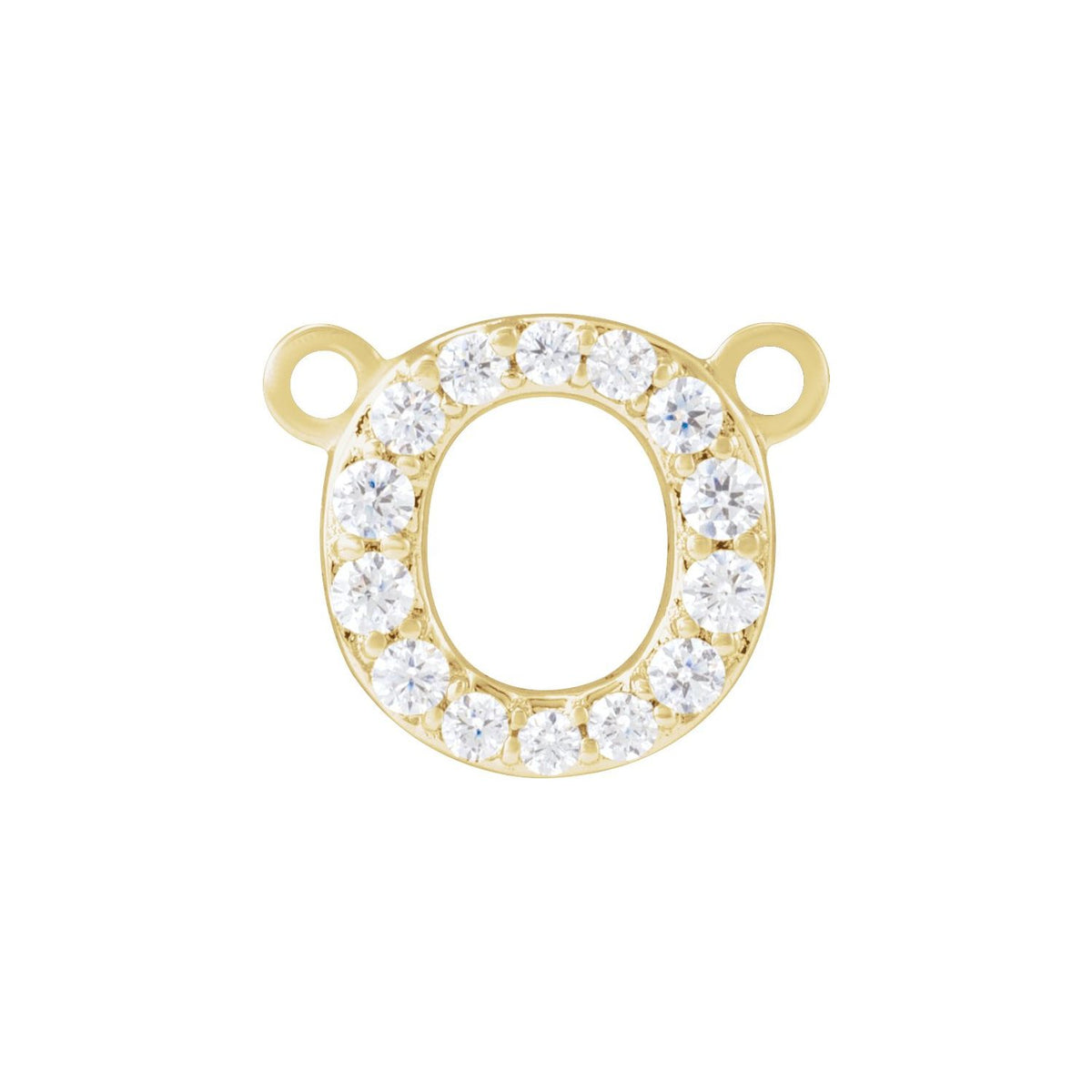1/10 CTW Lab-Grown Diamond Initial Necklace Center