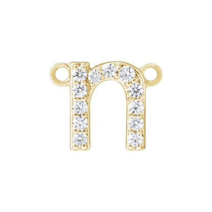 1/10 CTW Lab-Grown Diamond Initial Necklace Center