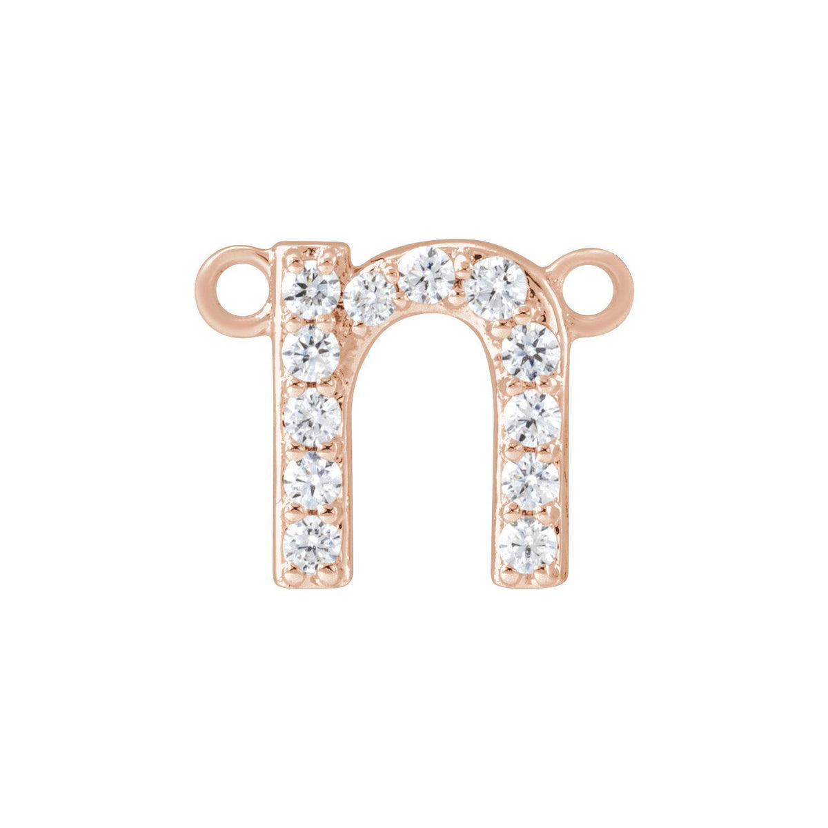 1/10 CTW Lab-Grown Diamond Initial Necklace Center