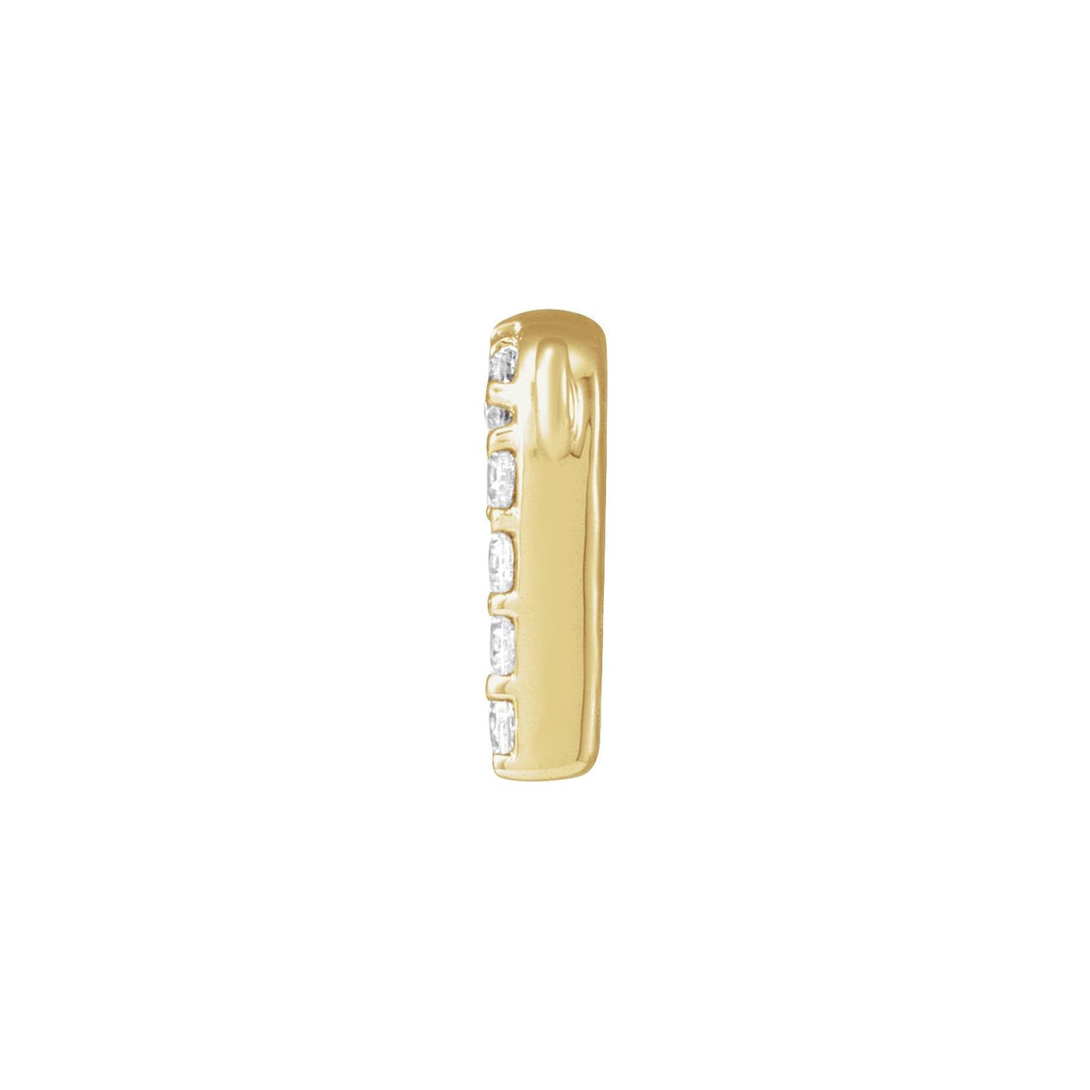 1/7 CTW Lab-Grown Diamond Initial Necklace Center