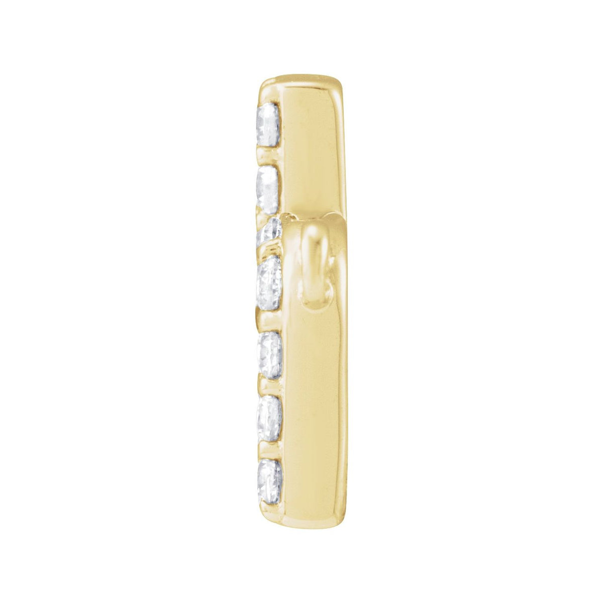 1/8 CTW Lab-Grown Diamond Initial Necklace Center