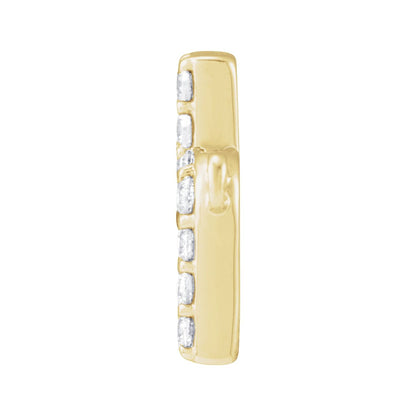 1/8 CTW Lab-Grown Diamond Initial Necklace Center