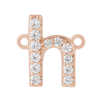 1/8 CTW Lab-Grown Diamond Initial Necklace Center