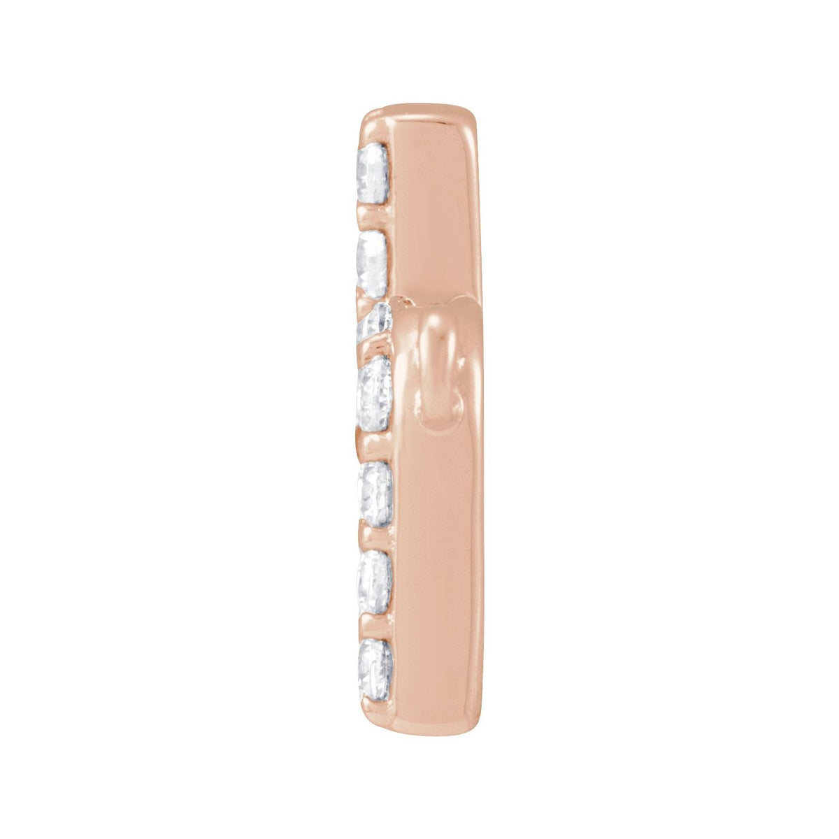 1/8 CTW Lab-Grown Diamond Initial Necklace Center