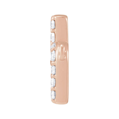 1/8 CTW Lab-Grown Diamond Initial Necklace Center
