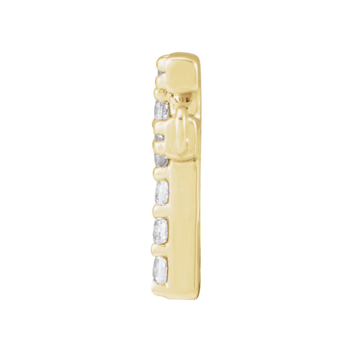 1/10 CTW Lab-Grown Diamond Initial Necklace Center