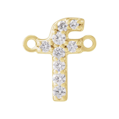 1/10 CTW Lab-Grown Diamond Initial Necklace Center