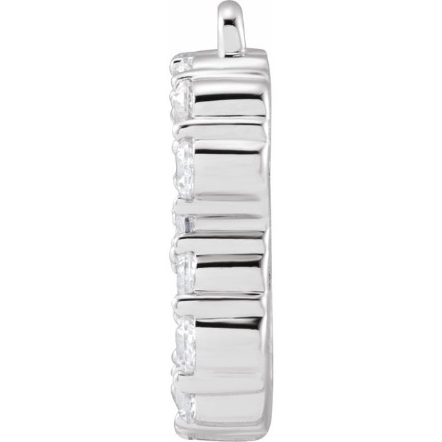 1/4 CTW Lab-Grown Diamond Initial Dangle