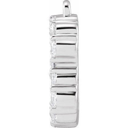 1/4 CTW Lab-Grown Diamond Initial Dangle
