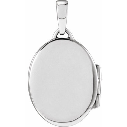 Engravable Oval Locket
