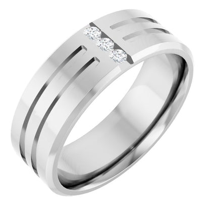 1/10 CTW Lab-Grown Diamond Band, 7.5 mm