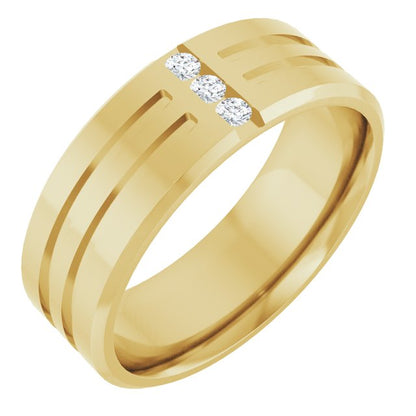 1/10 CTW Lab-Grown Diamond Band, 7.5 mm