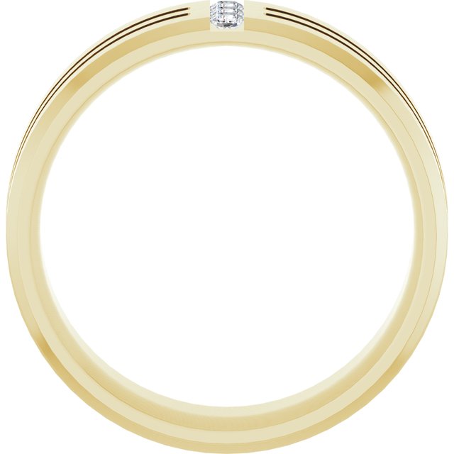 1/10 CTW Lab-Grown Diamond Band, 7.5 mm