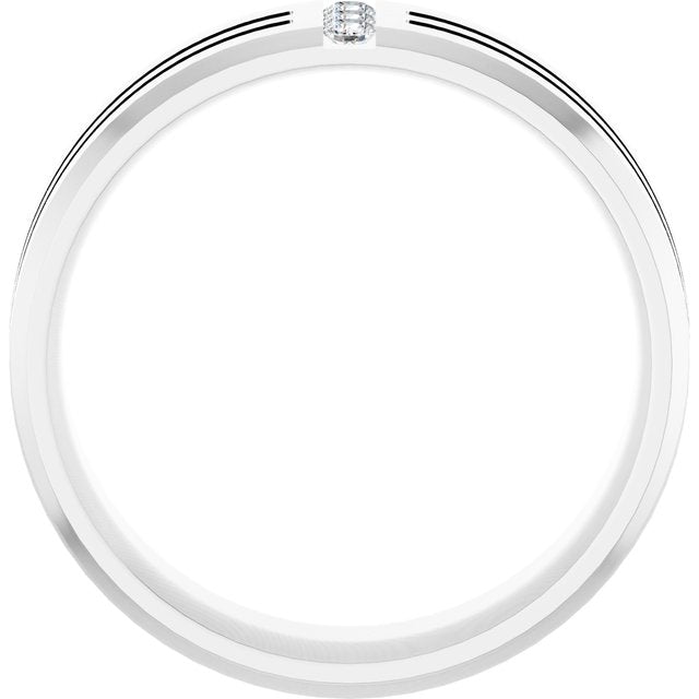 1/10 CTW Lab-Grown Diamond Band, 7.5 mm