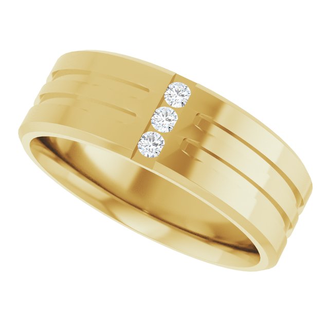 1/10 CTW Lab-Grown Diamond Band, 7.5 mm