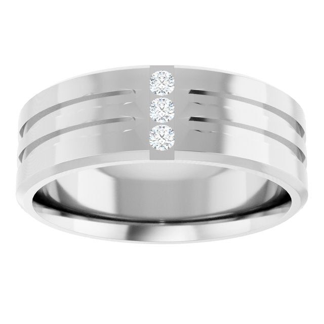 1/10 CTW Lab-Grown Diamond Band, 7.5 mm