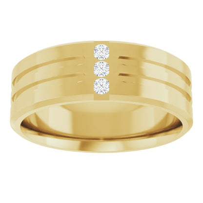1/10 CTW Lab-Grown Diamond Band, 7.5 mm