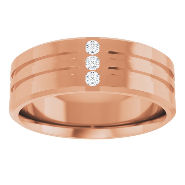 1/10 CTW Lab-Grown Diamond Band, 7.5 mm