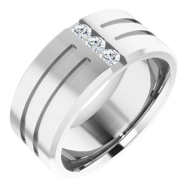 1/10 CTW Lab-Grown Diamond Band, 7.5 mm