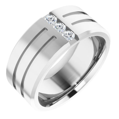 1/10 CTW Lab-Grown Diamond Band, 7.5 mm