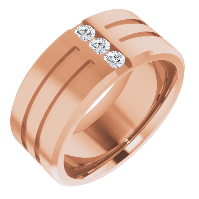 1/10 CTW Lab-Grown Diamond Band, 7.5 mm
