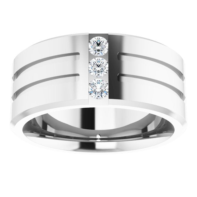 1/10 CTW Lab-Grown Diamond Band, 7.5 mm