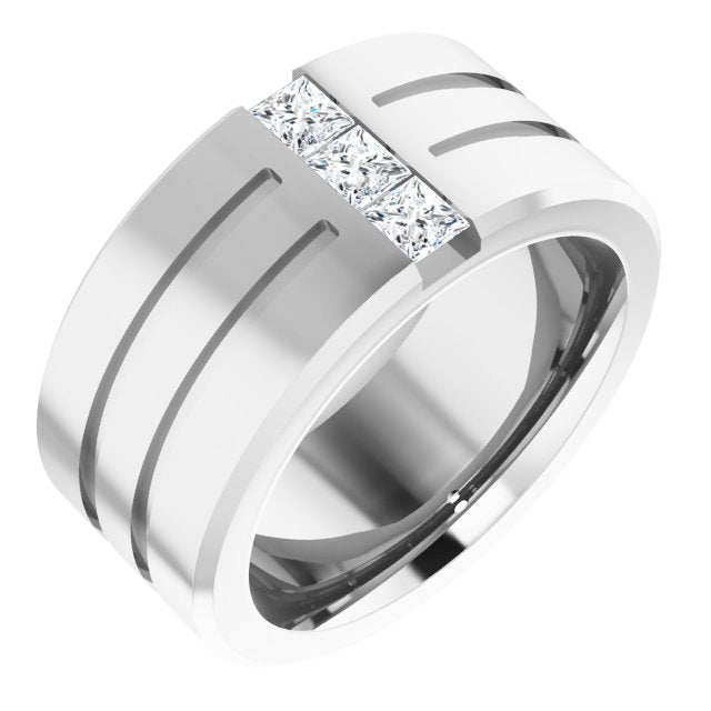 1/2 CTW Lab-Grown Diamond Band, 10.5 mm