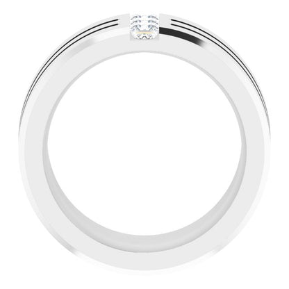 1/2 CTW Lab-Grown Diamond Band, 10.5 mm
