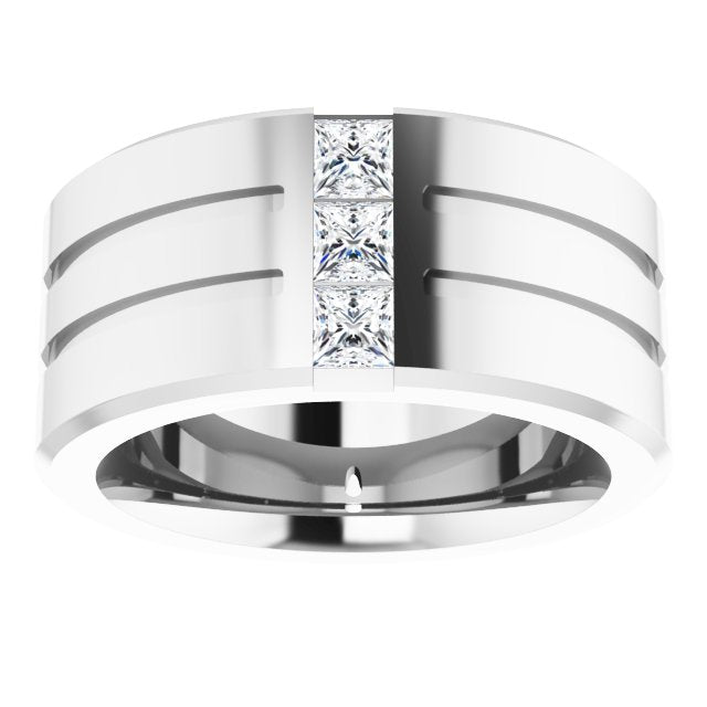 1/2 CTW Lab-Grown Diamond Band, 10.5 mm
