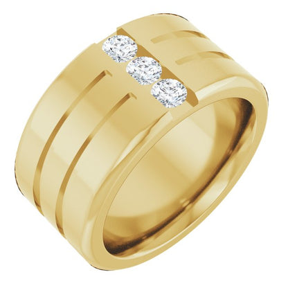 1/4 CTW Lab-Grown Diamond Band, 10.5 mm