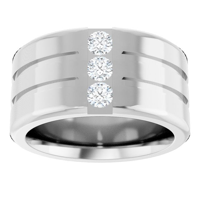 1/4 CTW Lab-Grown Diamond Band, 10.5 mm
