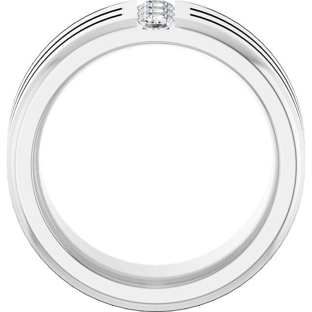 1/4 CTW Lab-Grown Diamond Band, 10.5 mm