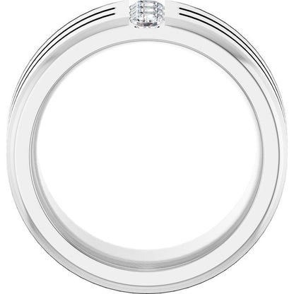 1/4 CTW Lab-Grown Diamond Band, 10.5 mm