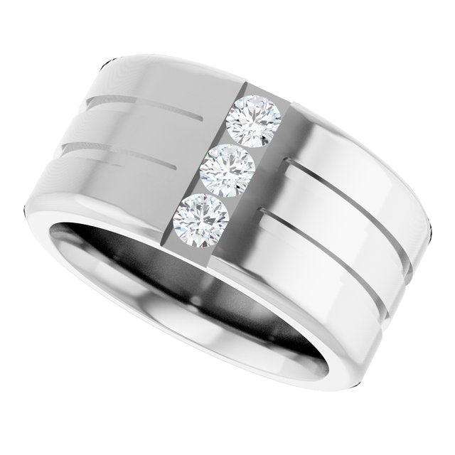 1/4 CTW Lab-Grown Diamond Band, 10.5 mm