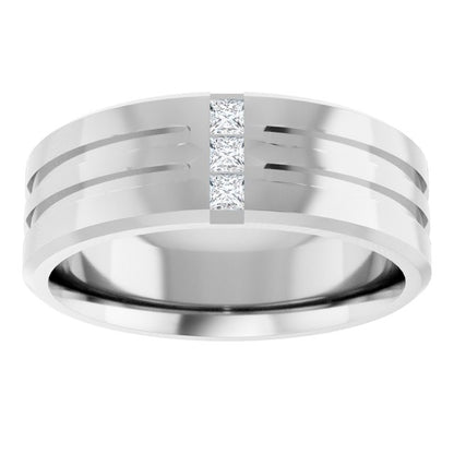 1/8 CTW Lab-Grown Diamond Band, 7.5 mm