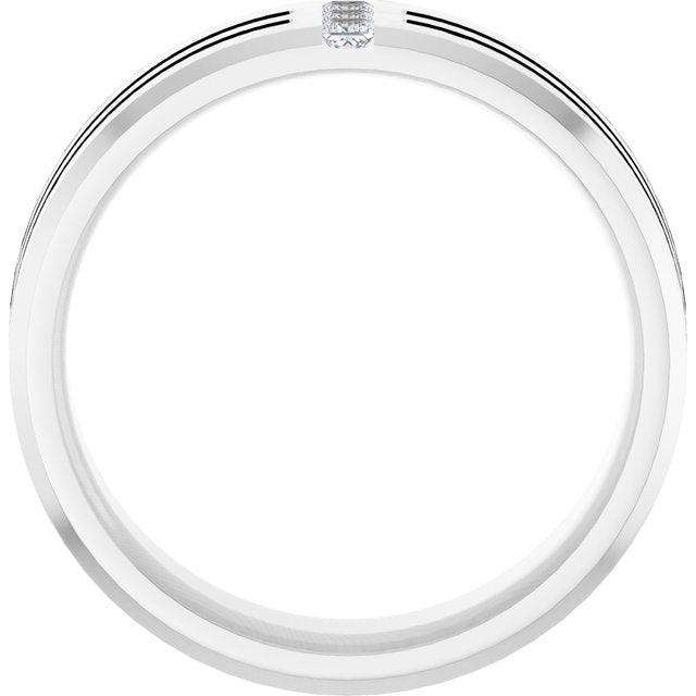 1/8 CTW Lab-Grown Diamond Band, 7.5 mm