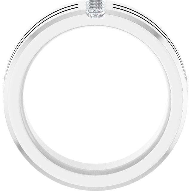 1/2 CTW Lab-Grown Diamond Band, 10.5 mm
