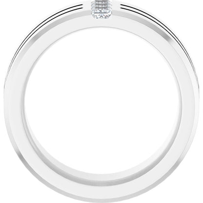 1/2 CTW Lab-Grown Diamond Band, 10.5 mm