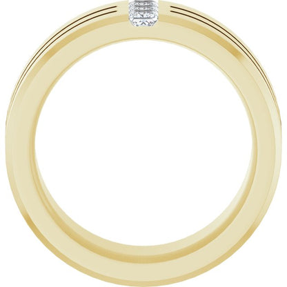 1/2 CTW Lab-Grown Diamond Band, 10.5 mm