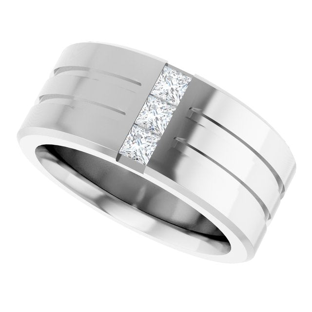 1/2 CTW Lab-Grown Diamond Band, 10.5 mm