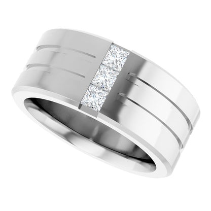 1/2 CTW Lab-Grown Diamond Band, 10.5 mm