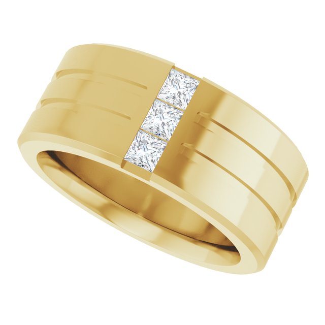 1/2 CTW Lab-Grown Diamond Band, 10.5 mm