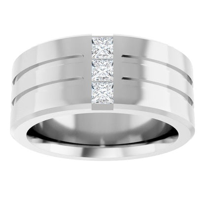 1/2 CTW Lab-Grown Diamond Band, 10.5 mm